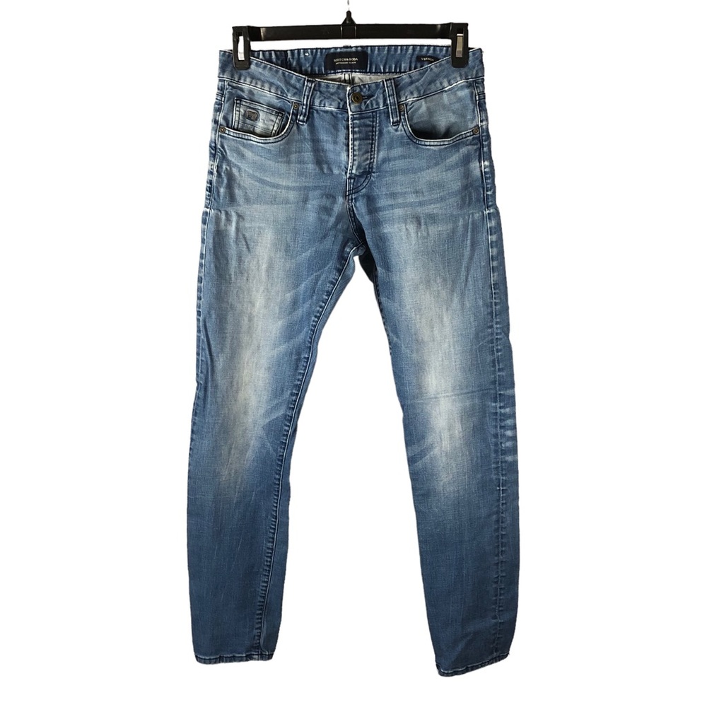 Men's Scotch & Soda Amsterdam Blau "Vernon" Crafted European Jeans. Size 30/34